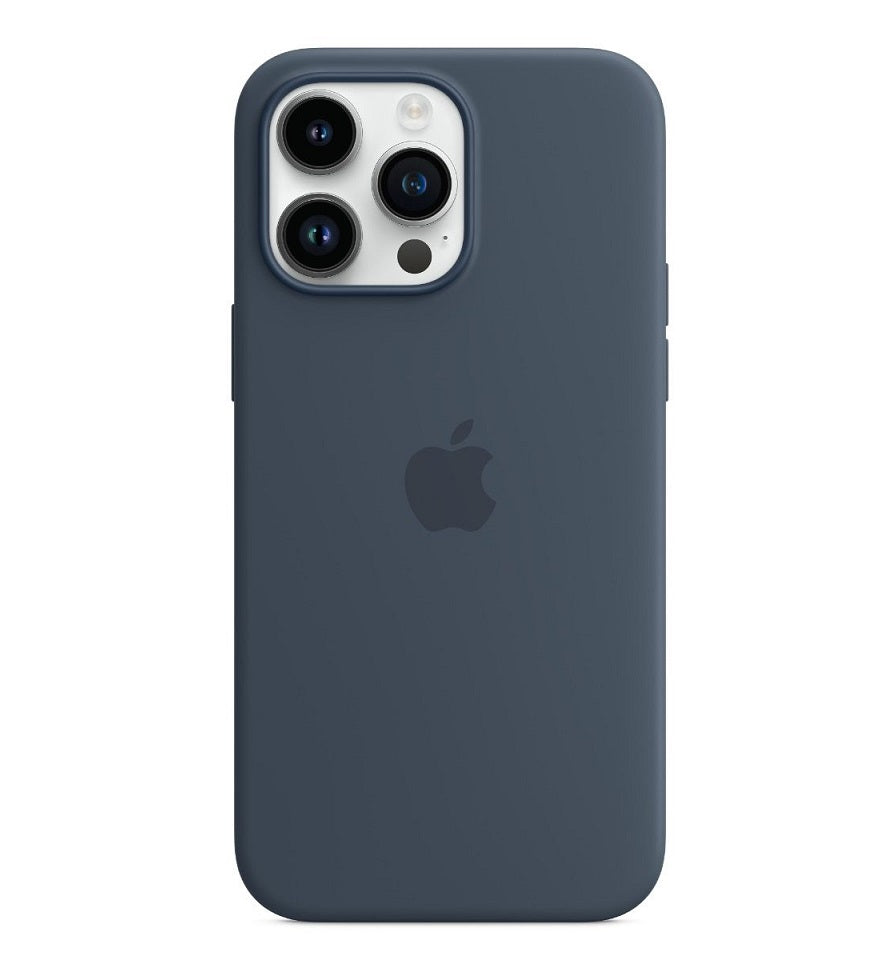 Оригинален Силиконов Калъф за iPhone 14 Pro Max, Silicone Magsafe Case MPTQ3ZM/A, Син (2)