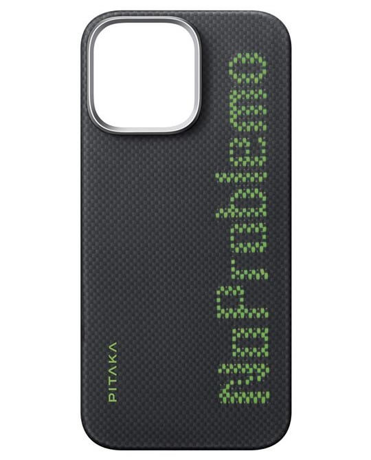 Magsafe Калъф за iPhone 16 Pro Max, Pitaka Edge Aries NoProblemo Case, Черен (2)