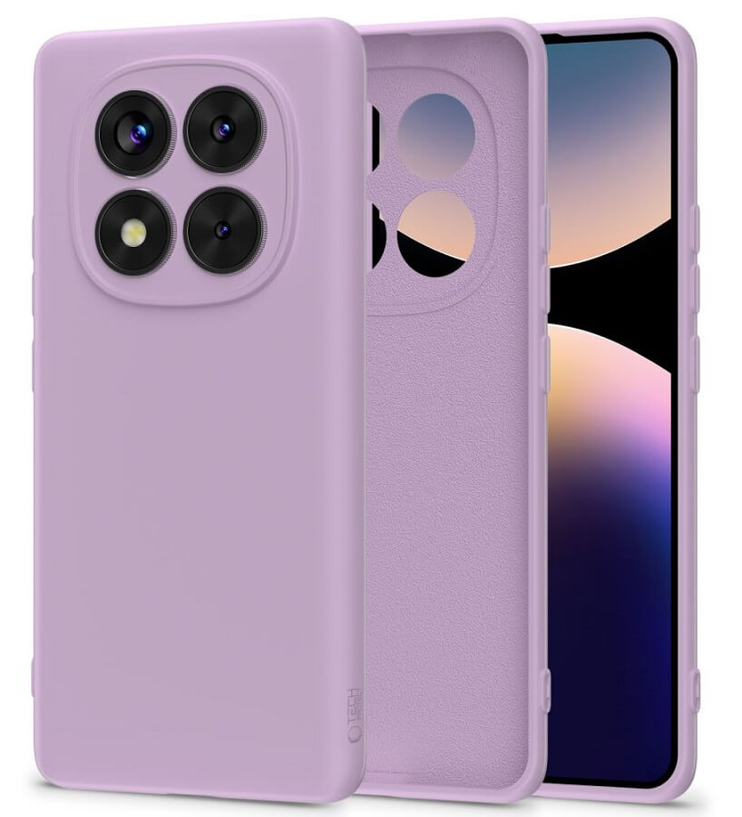 Силиконов Калъф за Xiaomi Poco X7, Tech-Protect Icon Soft Case, Лилав