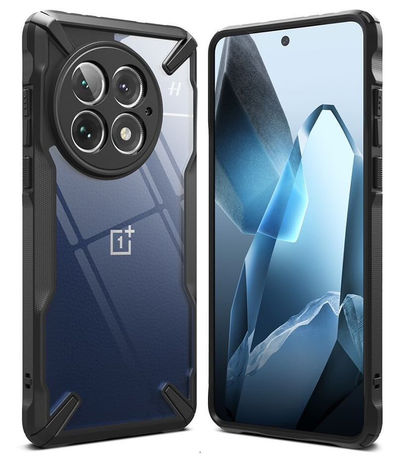 Противоударен Хибриден Калъф за Oneplus 13, Ringke Fusion X Case, Черен (2)