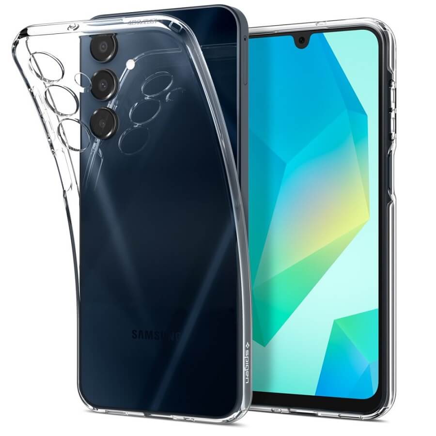 Тънък Силиконов Калъф за Samsung A16, Spigen Crystal Flex Case, Прозрачен (5)