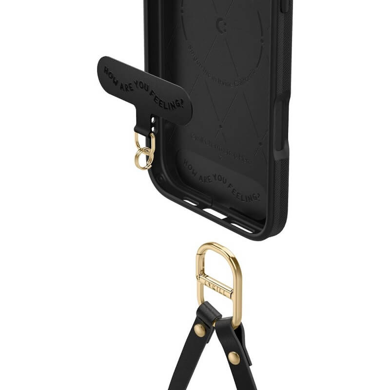 Magsafe Кожен Калъф с Връзки за iPhone 16 Pro Max, Spigen Cyrill Kajuk Classic Charm, Черен (6)