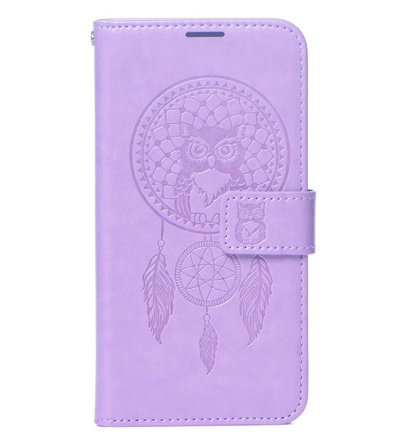 Кожен Калъф за iPhone 16 Pro, Forcell Mezzo Book Case, Лилав (2)
