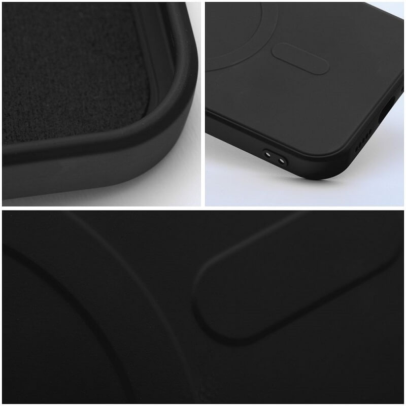 Magsafe Калъф за Samsung A16, Roar Silicone Mag Case, Черен (9)