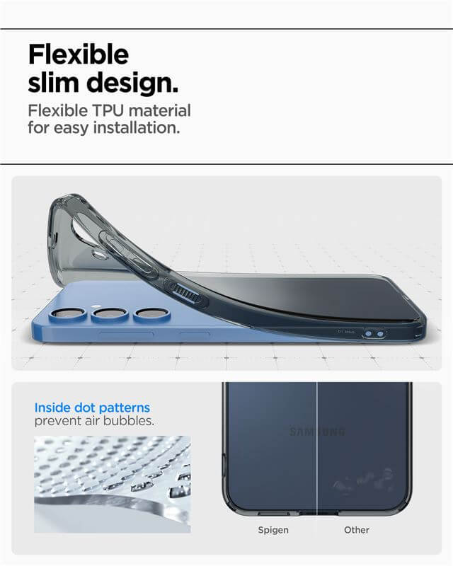 Силиконов Калъф за Samsung S25 Plus, Spigen Liquid Space Crystal Case, Черен (9)