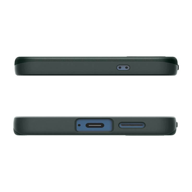 Magsafe Противоударен Калъф за Samsung S25, Spigen Thin Fit Magsafe Case, Зелен (5)