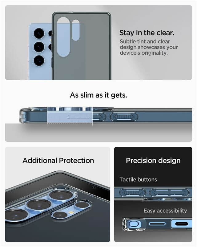 Силиконов Калъф за Samsung S25 Ultra, Spigen Liquid Space Crystal Case, Черен (10)