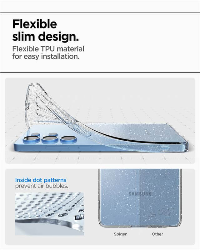 Блестящ Калъф за Samsung S25 Ultra, Spigen Liquid Crystal Glitter Quartz Case, Прозрачен (8)