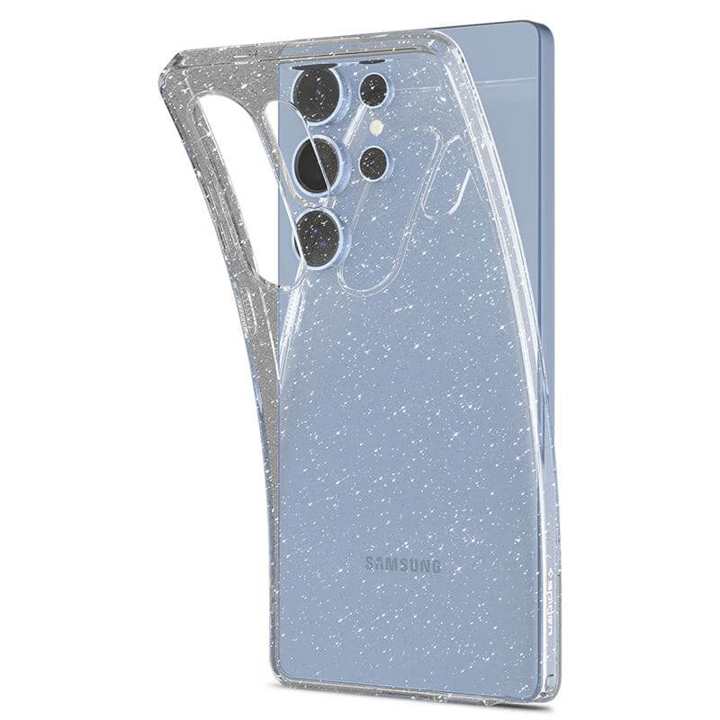 Блестящ Калъф за Samsung S25 Ultra, Spigen Liquid Crystal Glitter Quartz Case, Прозрачен (7)