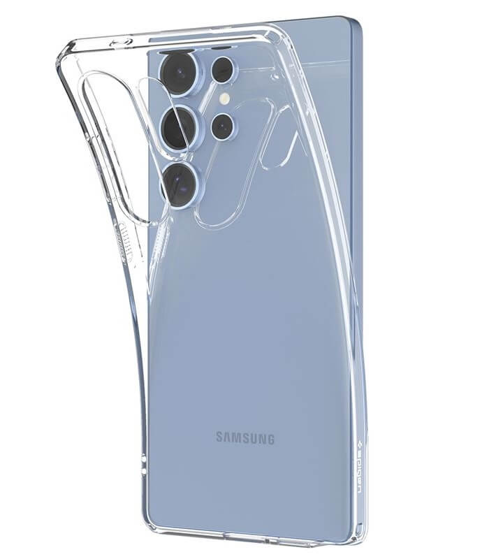 Силиконов Калъф за Samsung S25 Ultra, Spigen Liquid Crystal Case, Прозрачен