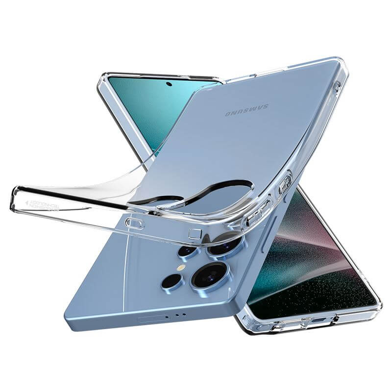 Силиконов Калъф за Samsung S25 Ultra, Spigen Liquid Crystal Case, Прозрачен (7)