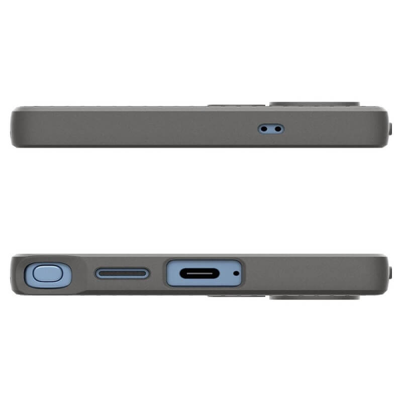 Противоударен Силиконов Калъф за Samsung S25 Ultra, Spigen Liquid Air Case, Сив (6)