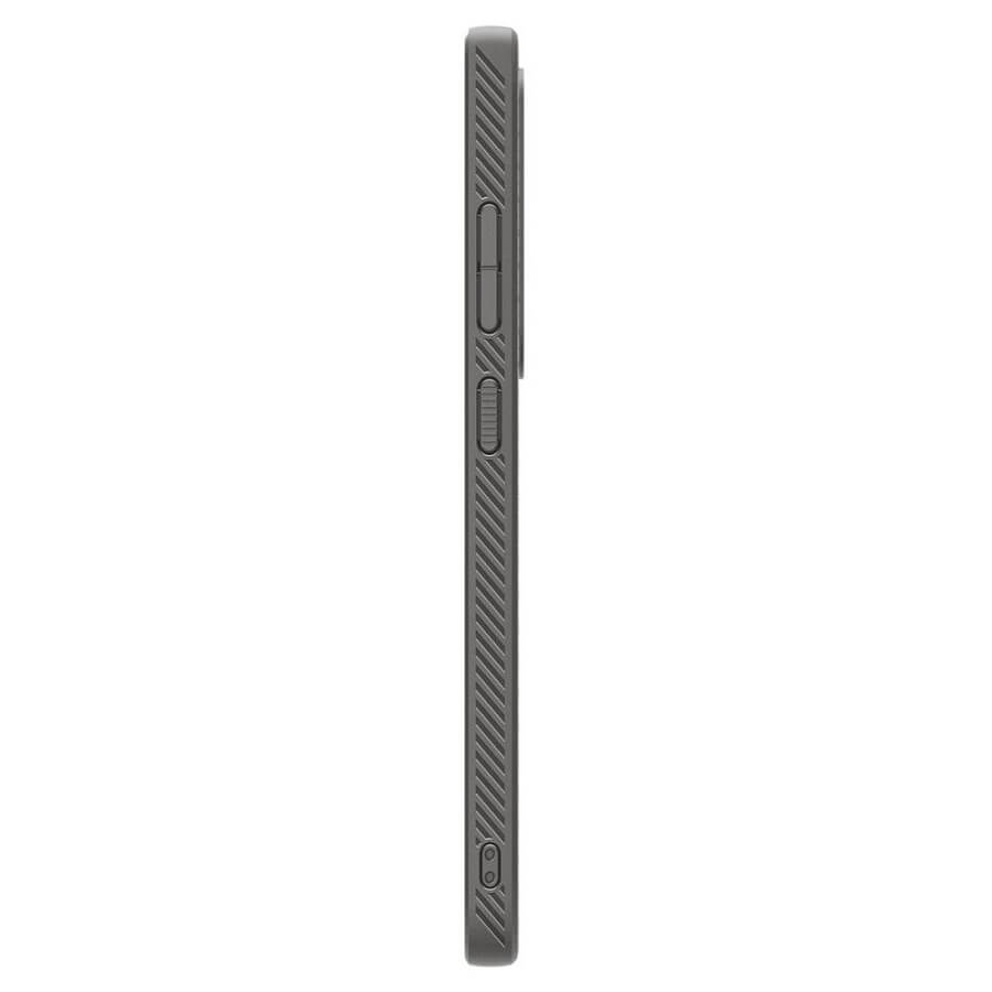 Противоударен Силиконов Калъф за Samsung S25 Ultra, Spigen Liquid Air Case, Сив (5)