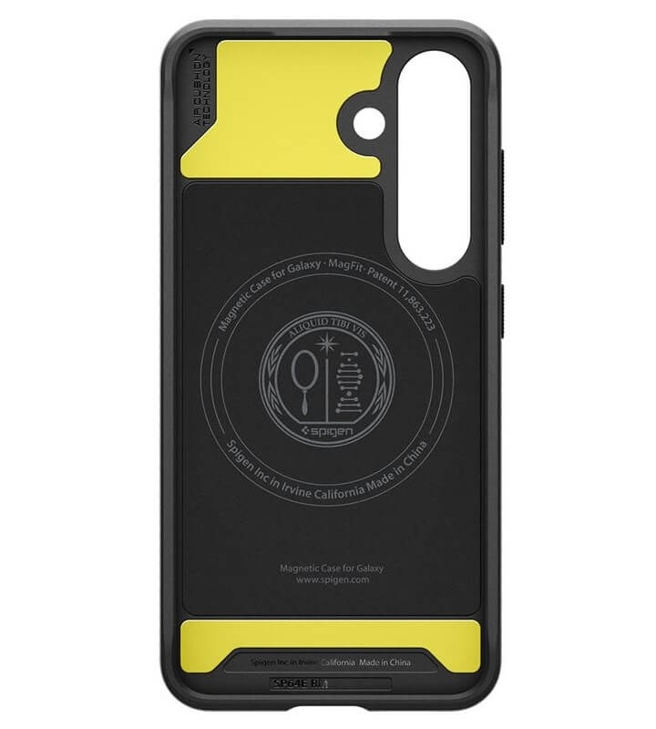 Magsafe Противоударен Калъф за Samsung S25 Plus, Spigen Rugged Armor Case, Черен (4)