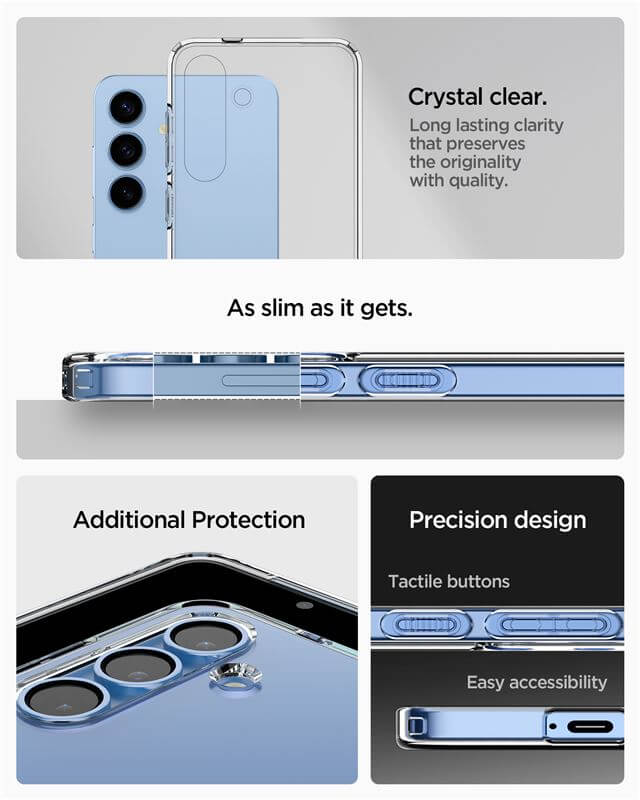Силиконов Калъф за Samsung S25, Spigen Liquid Crystal Case, Прозрачен (9)
