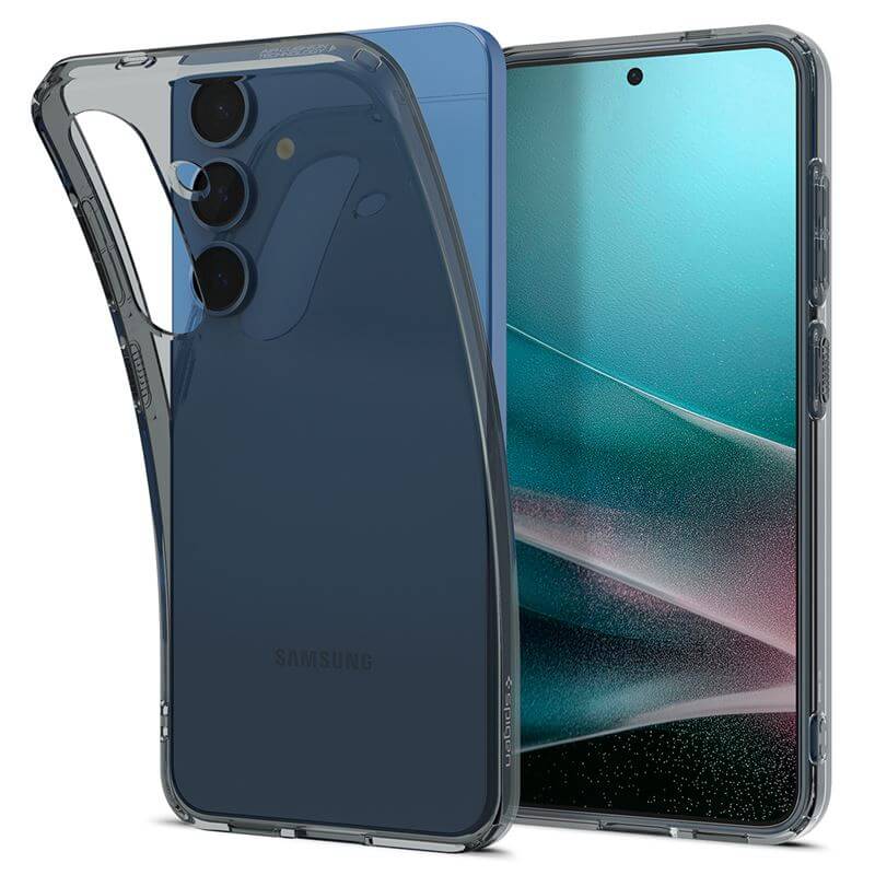 Силиконов Калъф за Samsung S25, Spigen Liquid Space Crystal Case, Черен (3)