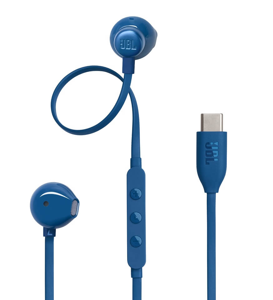 Слушалки с USB-C, JBL Tune 305C DAC Handsfree JBLT305CBLK, Син