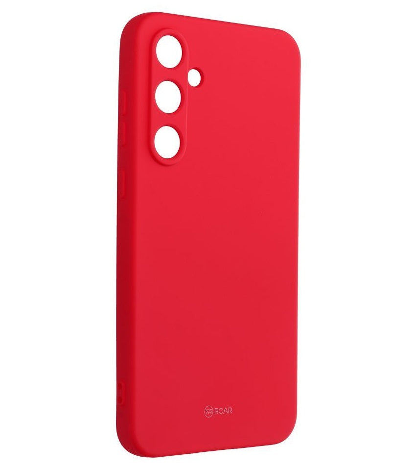 Тънък Силиконов Калъф за Samsung A56, Roar Color Case, Червен