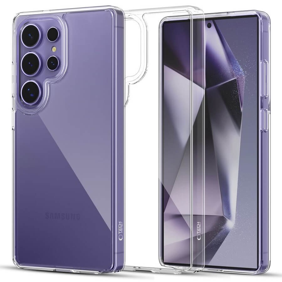 Калъф за Samsung S25 Ultra, Tech-Protect FlexAir Hybrid Clear Case, Прозрачен