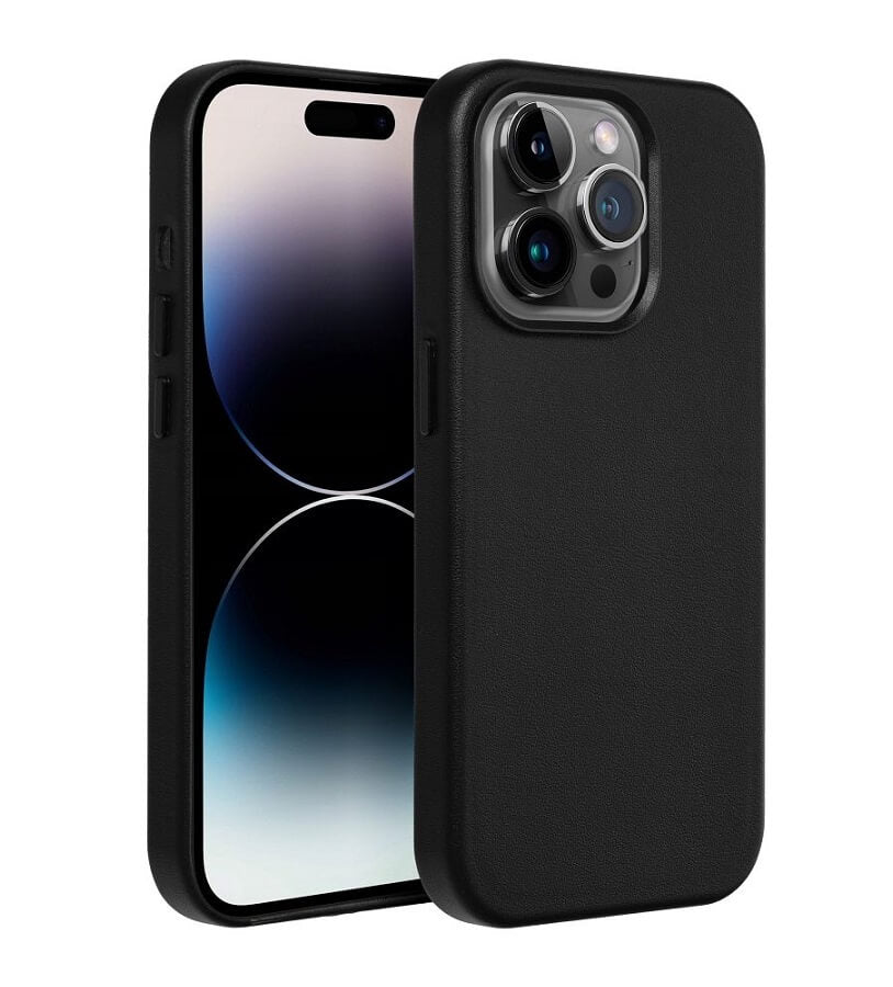 Magsafe Кожен Калъф за Samsung S25 Plus, GKK Leather Case, Черен (3)