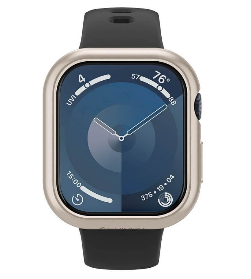 Калъф за Apple Watch 11/ 10 42mm, Spigen Thin Fit Case, Бежов