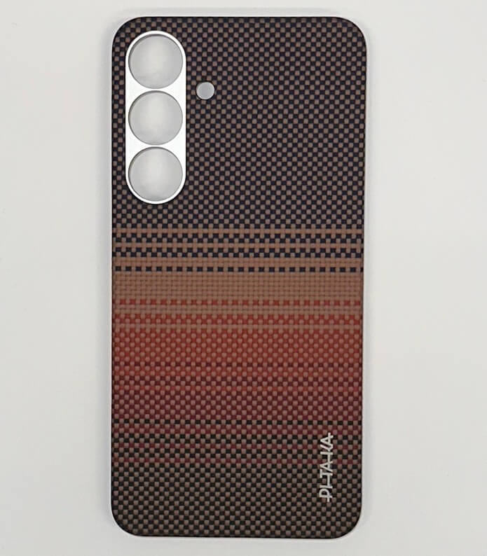 Magsafe Калъф за Samsung S25 Plus, Pitaka Edge Case Sunset, Кафяв (3)