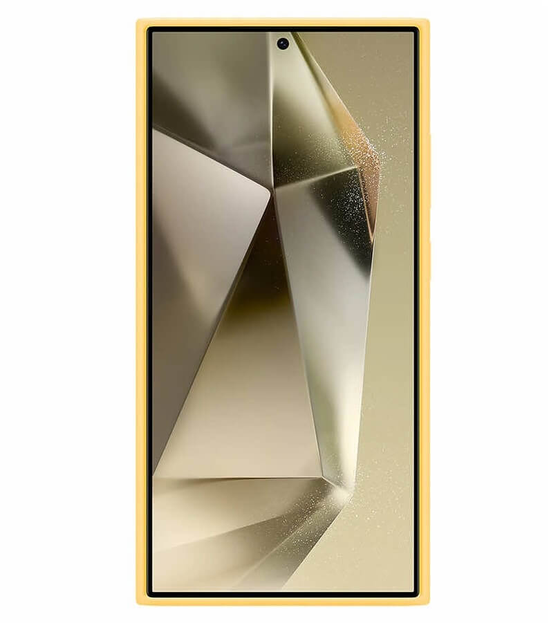 Оригинален Силиконов Калъф за Samsung S24 Ultra, Silicone Case EF-PS928TYEGWW, Жълт (2)
