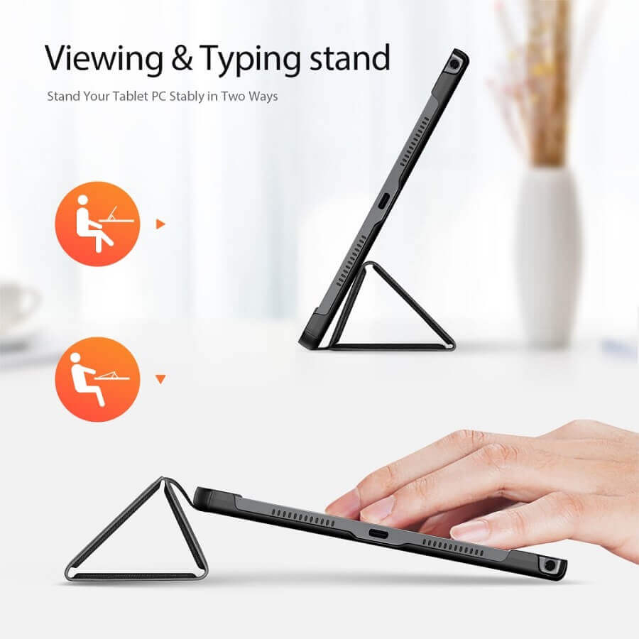 Калъф с Pen Поставка за Lenovo Tab K11 Plus 11.5", Dux Ducis Domo Case, Черен (2)