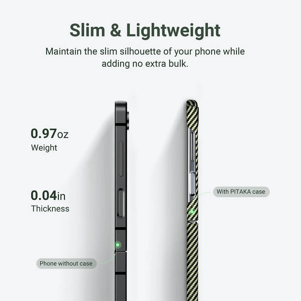 Magsafe Калъф за Samsung Z Flip 5, Pitaka MagEZ 3 Overture Case, Черен (3)