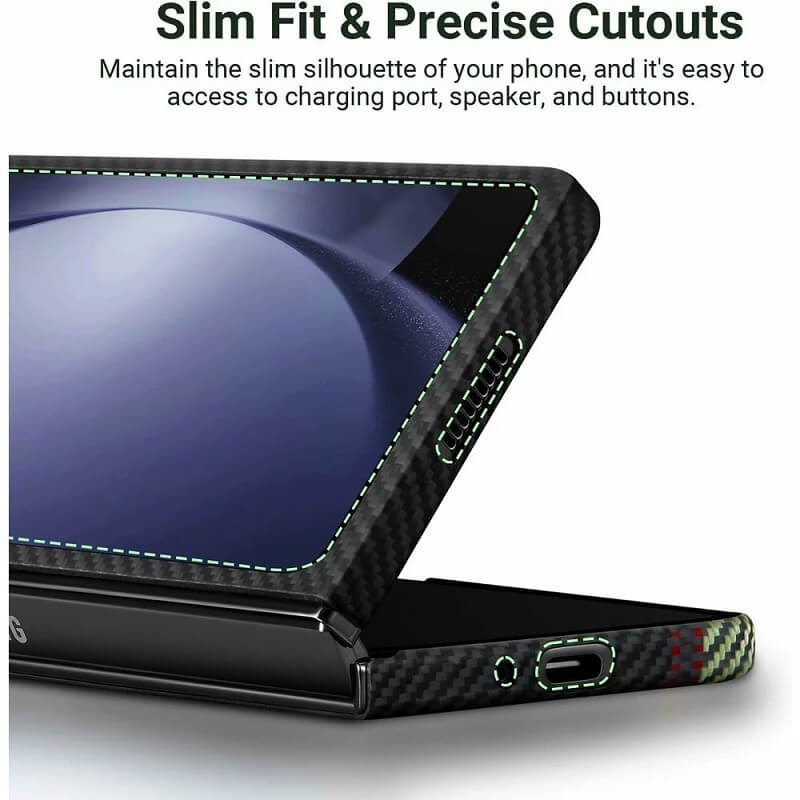 Тънък Калъф за Samsung Z Fold 5, Pitaka Overture Air Case, Черен (5)