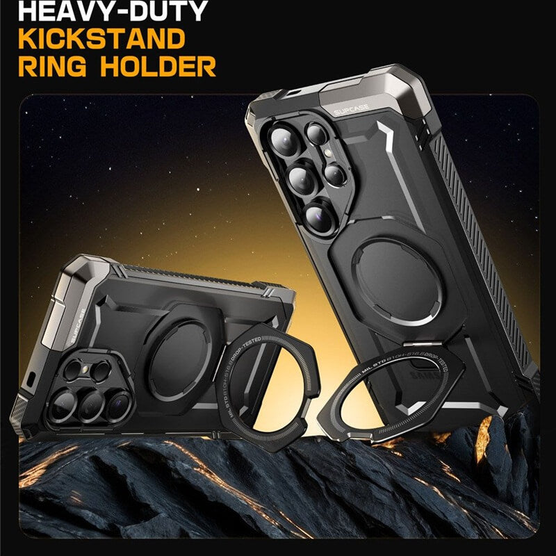 Magsafe Калъф за Samsung S25 Ultra, Supcase UB Grip, Черен (4)