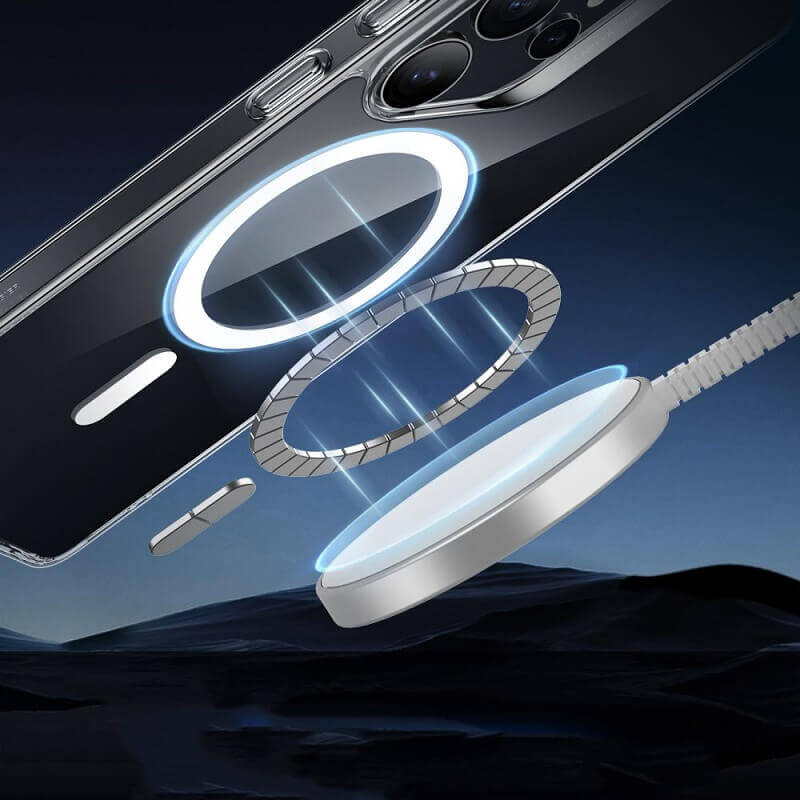 Magsafe Калъф за Samsung S25 Ultra, ESR Classic Hybrid Magnetic Case, Прозрачен (3)