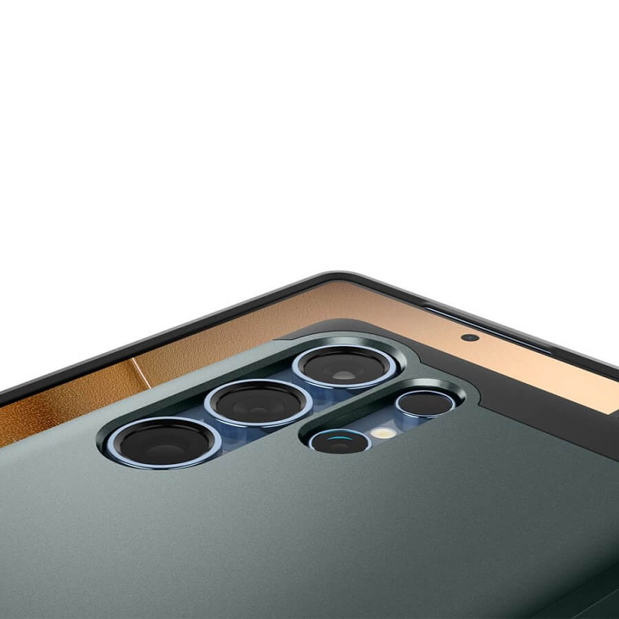 Magsafe Противоударен Калъф за Samsung S25 Ultra, Spigen Tough Armor Case, Зелен (10)