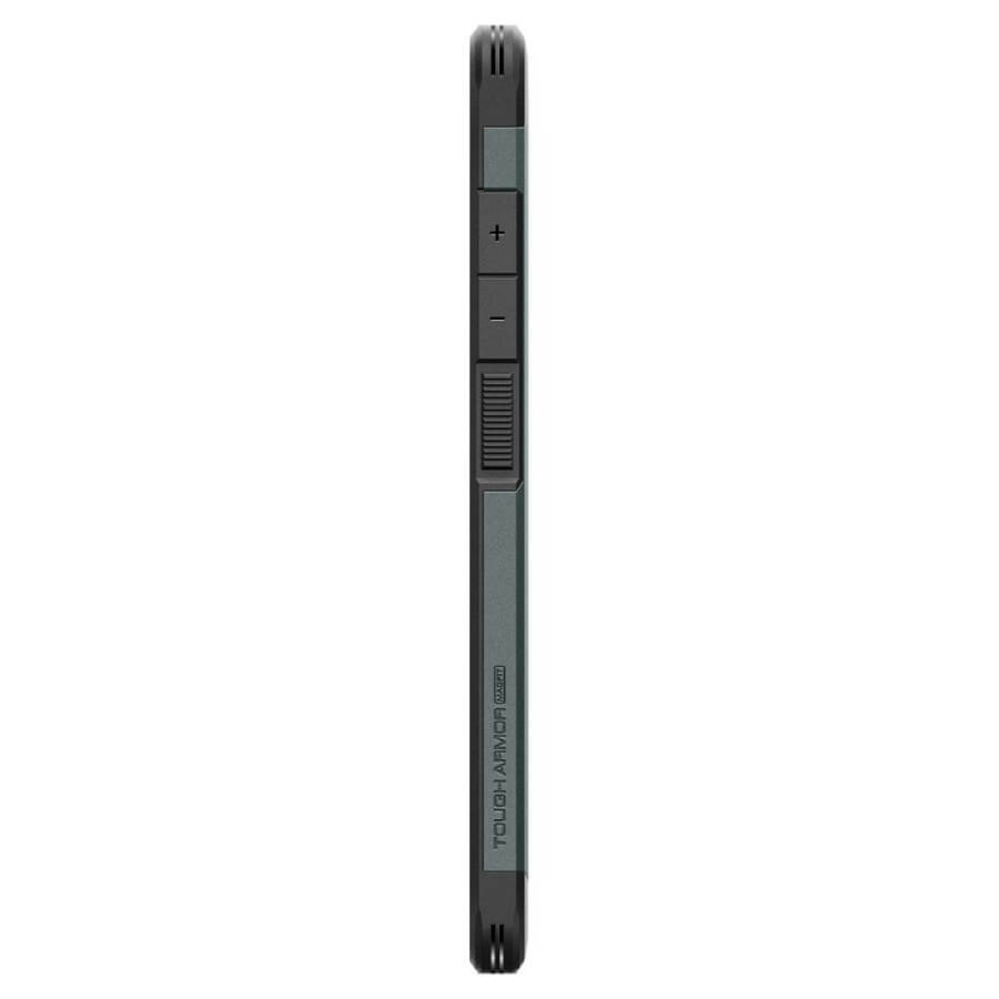 Magsafe Противоударен Калъф за Samsung S25 Ultra, Spigen Tough Armor Case, Зелен (5)