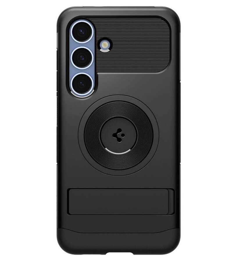 Magsafe Калъф за Samsung S25, Spigen Slim Armor Mag Case, Черен (4)
