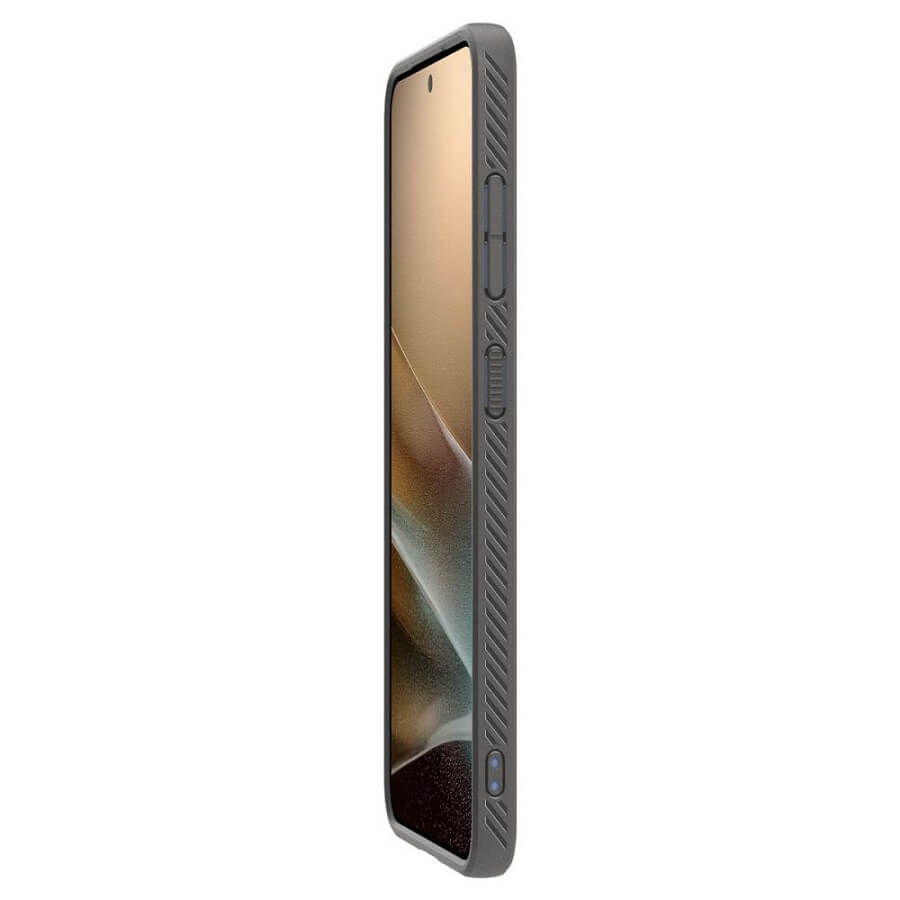 Противоударен Силиконов Калъф за Samsung S25 Plus, Spigen Liquid Air Case, Сив (8)