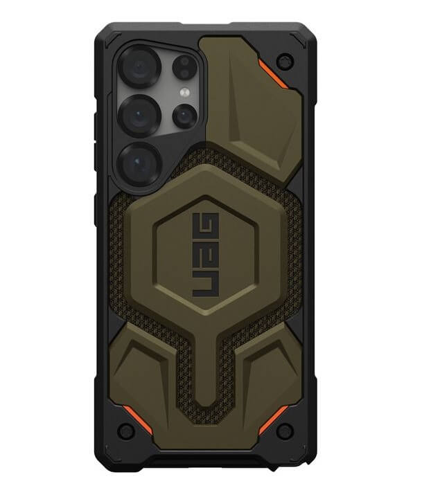 MagSafe Противоударен Калъф за Samsung S25 Ultra, UAG Monarch Pro Kevlar Case, Зелен