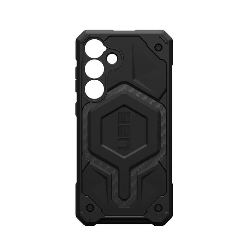 MagSafe Противоударен Калъф за Samsung S25, UAG Monarch Pro Carbon Fiber Case, Черен (5)
