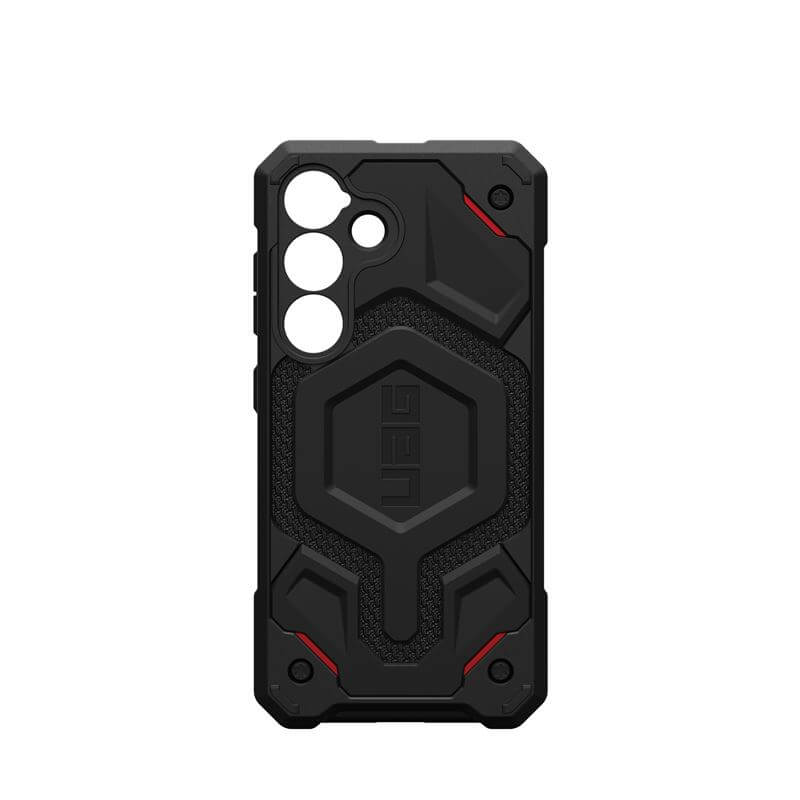 Magsafe Противоударен Калъф за Samsung S25, UAG Monarch Pro Kevlar Case, Черен (4)