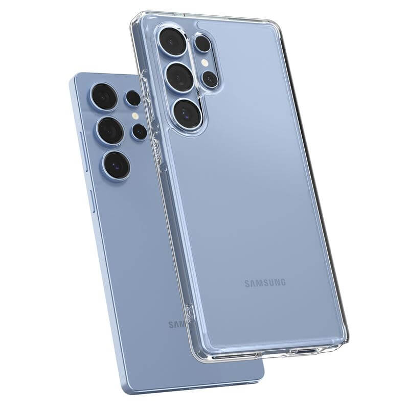 Противоударен Калъф за Samsung S25 Ultra, Spigen Ultra Hybrid Case, Прозрачен (6)