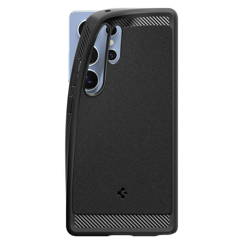 Magsafe Противоударен Калъф за Samsung S25 Ultra, Spigen Rugged Armor Case, Черен (3)