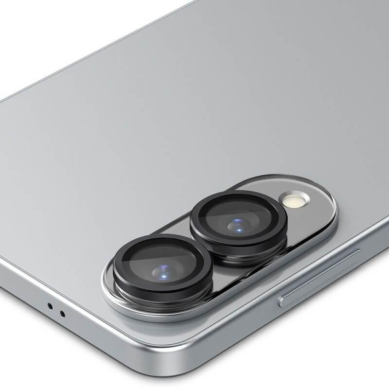 Протектор за Камерата на Samsung S25 Edge, Spigen EZ Fit Optik Pro Glass tR 2бр., Черен (4)