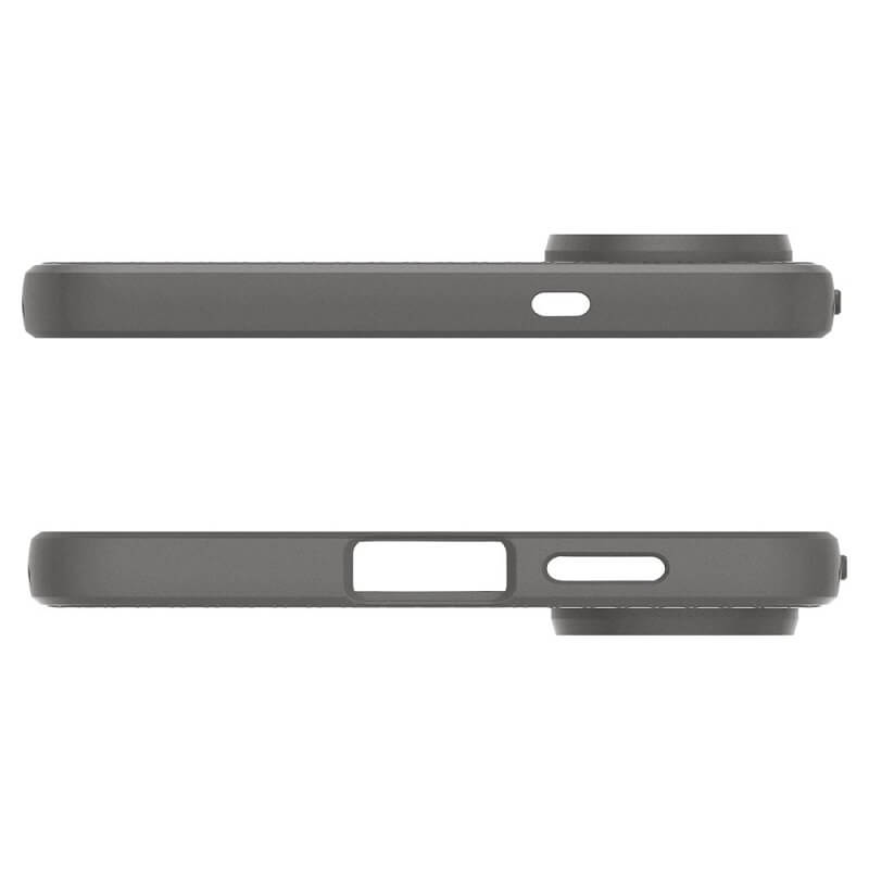 Противоударен Силиконов Калъф за Samsung S25 Edge, Spigen Liquid Air Case, Сив (6)