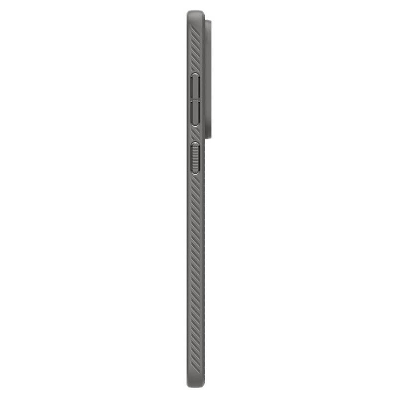 Противоударен Силиконов Калъф за Samsung S25 Edge, Spigen Liquid Air Case, Сив (5)