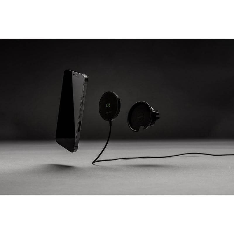 Magsafe Зарядно-Стойка за Кола, Mophie Snap+ Wireless Vent Mount, Черен (7)