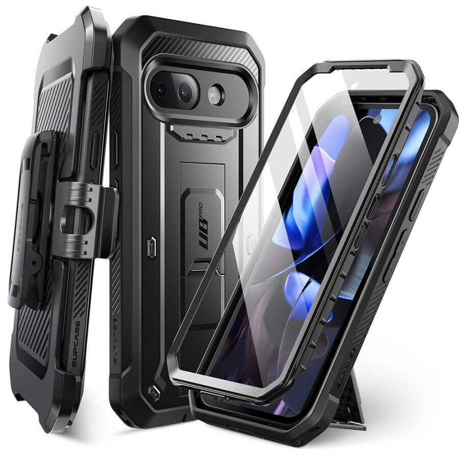 Противоударен Калъф за Google Pixel 9A, Supcase Unicorn Beetle Pro, Черен