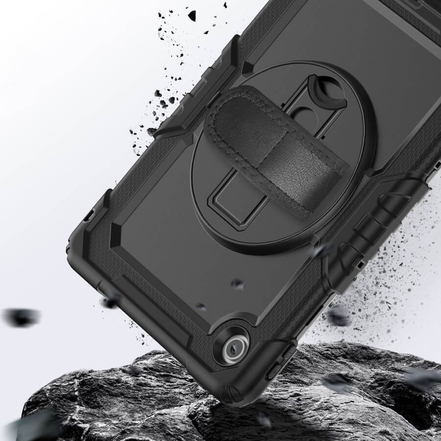 Калъф с Дръжка за Lenovo Tab 10.1" TB-311, Tech-Protect Solid360 Case, Черен (5)