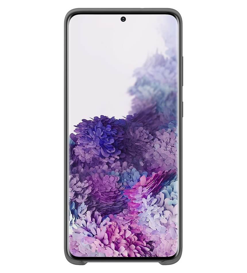 Оригинален Силиконов Калъф за Samsung S20 Plus Silicone Cover Case EF-PG985TJEGEU, Сив (2)