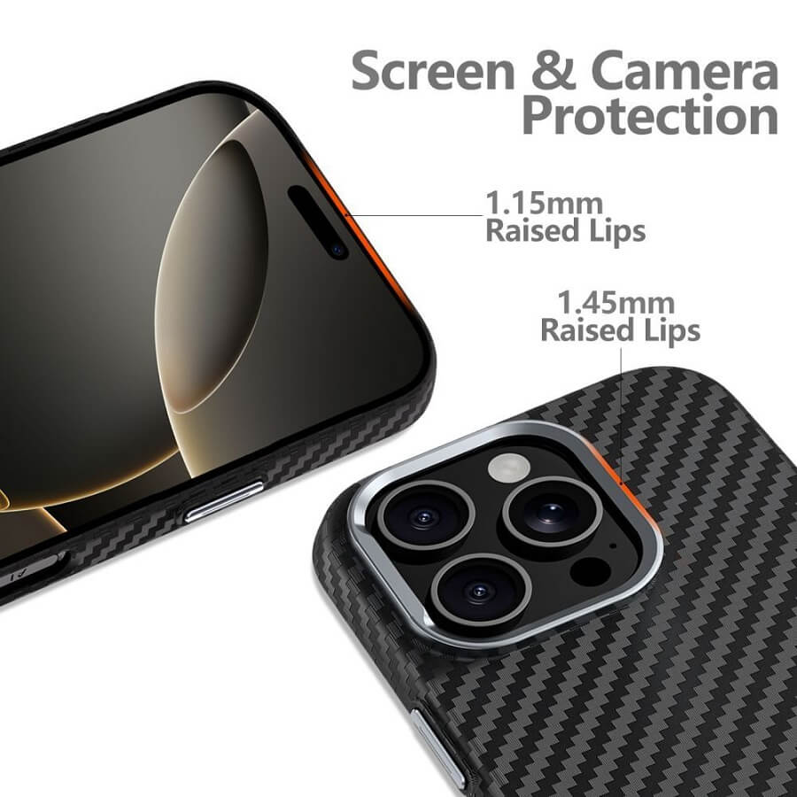 Magsafe Калъф за Samsung S25 Ultra, Tech-Protect ION Carbon Case, Черен (2)