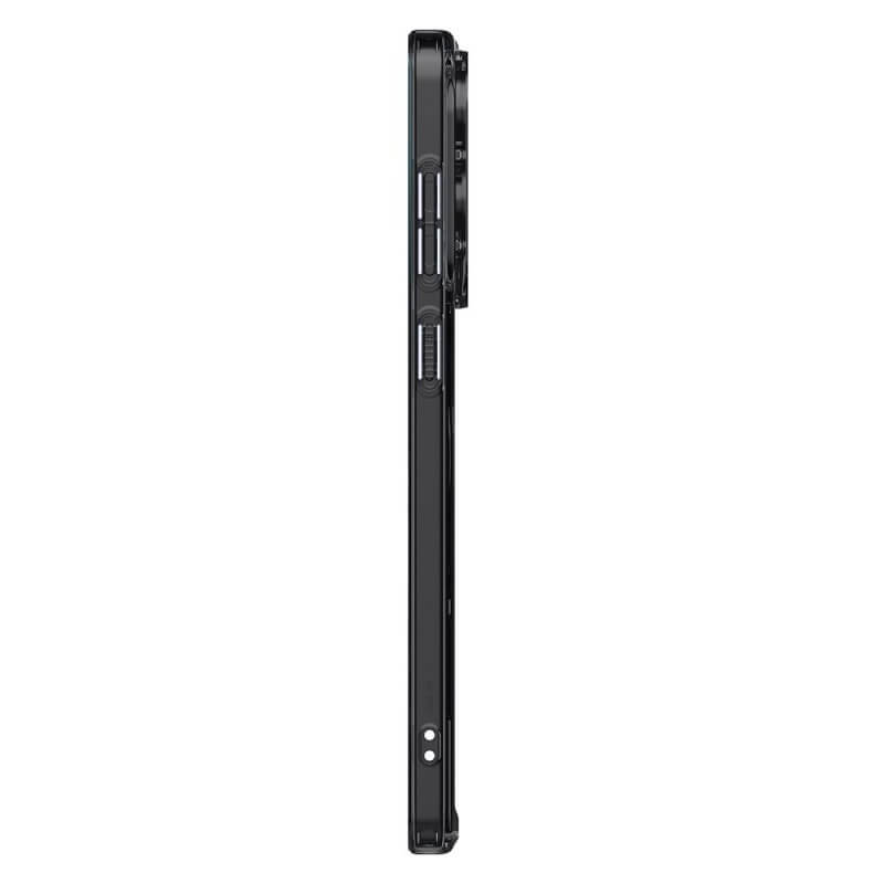 Magsafe Противоударен Калъф за Samsung S25 Edge, Spigen Ultra Hybrid Frost Case, Черен (4)